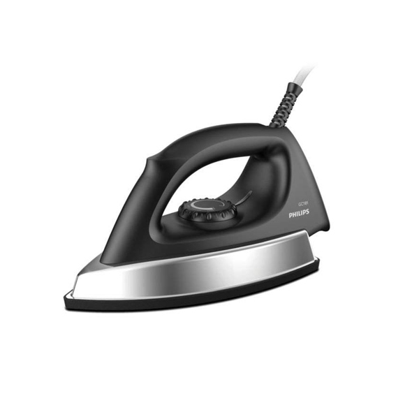 Philips 1000-Watt Dry Iron- Black (GC181)