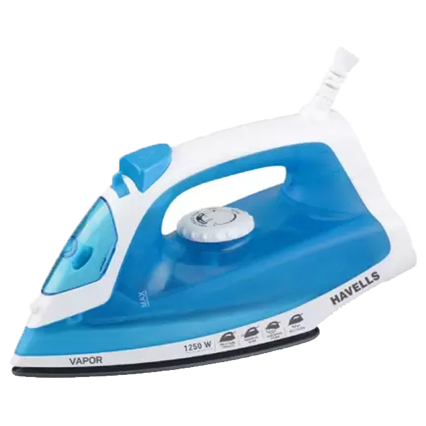 HAVELLS Vapor with Self Clean 1250 W Steam Iron (Blue) – (VAPORBLUE1250W)