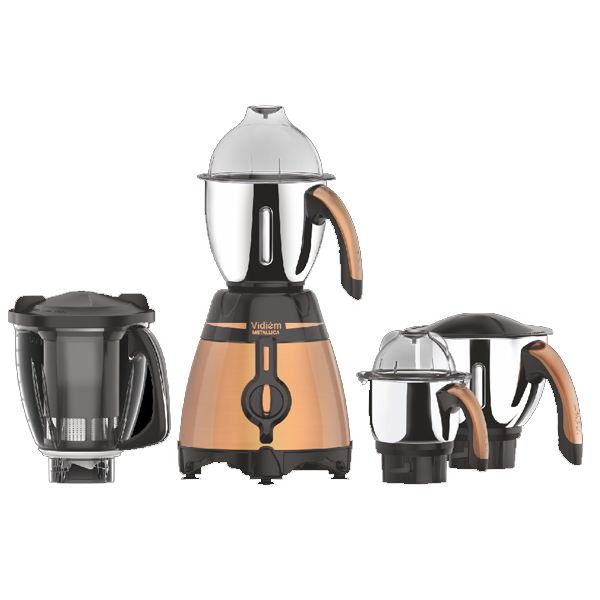 Vidiem Metallica Bronze Premium 1000 Juicer Mixer Grinder (4 Jars, Bronze) (VIDIEMMETALLICABRONZ)