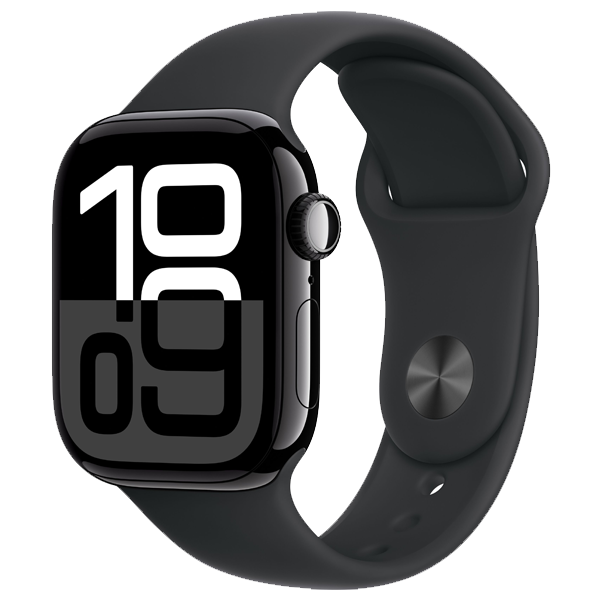 Apple Watch Series 10 GPS with Sport Loop,Jet Black (IWS10GPS42JBKALMWWG3)