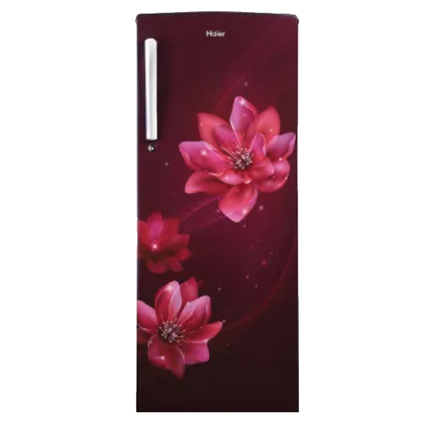 Haier 185 L Direct Cool Single Door 2 Star Refrigerator (HRD2052CRP, Red Peony)