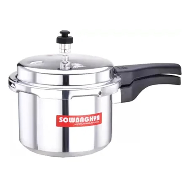 Sowbaghya 3L ALU Pressure Cooker (3LSOWBAGHYAALUPRESSU)