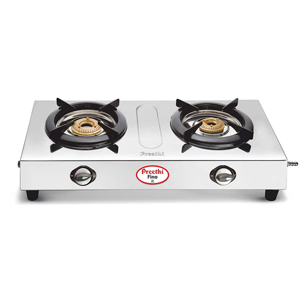 Preethi 2B Stove with lighter holder (BLUFLAMEFINO2BSS)