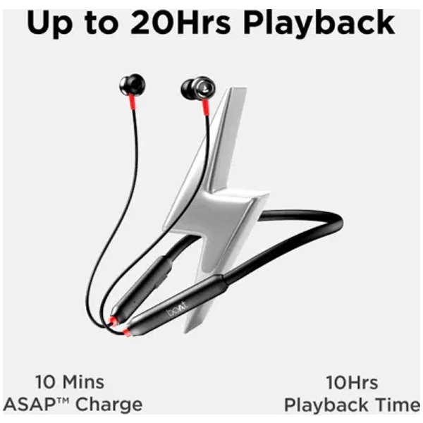 boAt Rockerz 185 Bluetooth Wireless in Ear Earphones with Mic (BOATROCKERZ185PRO)