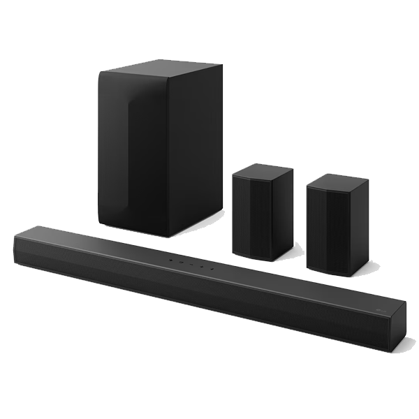 LG S65TR 600W, 5.1 Ch. Dolby Digital, Powerful Surround Sound Wireless Rear Speaker 600 W Bluetooth Soundbar  (Black, S65TR)