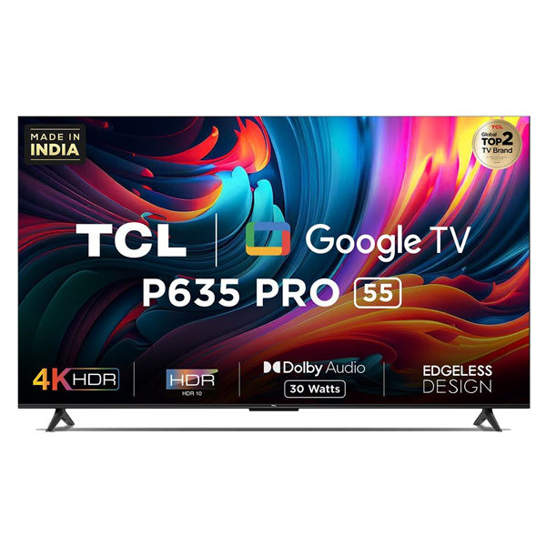 TCL P635 Pro 55 inch 4K HDR LED TV (TCL55P635PRO)