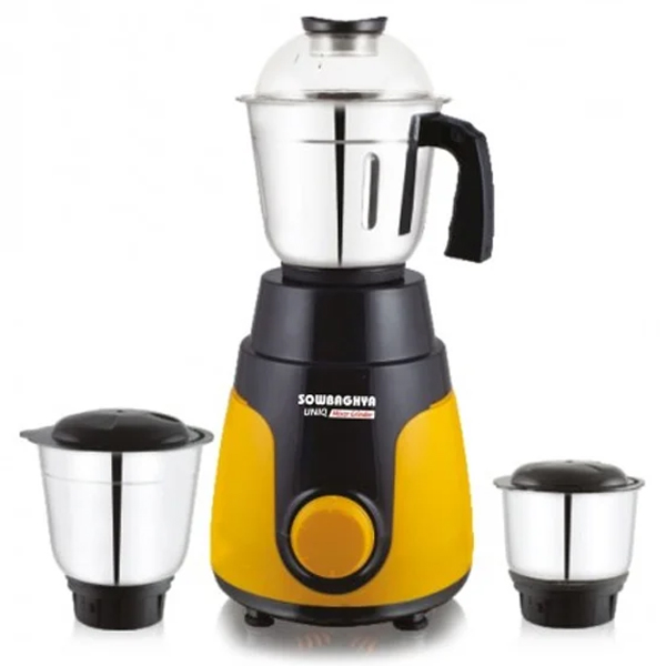 Sowbaghya Uniq 500 Watts 3 jars Mixer Grinder (UNIQ500W)