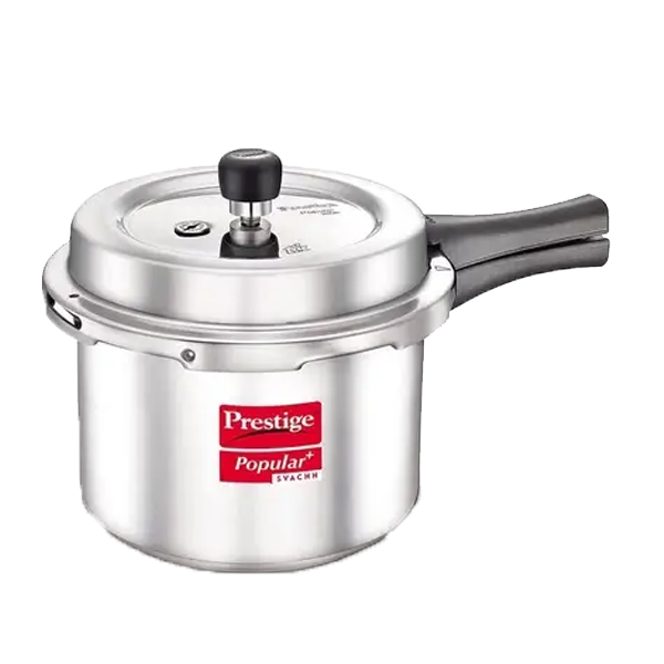 Prestige 3L Popular Svachh Aluminium Pressure Cooker (3LPOPPLSALUSVACHHCKR)