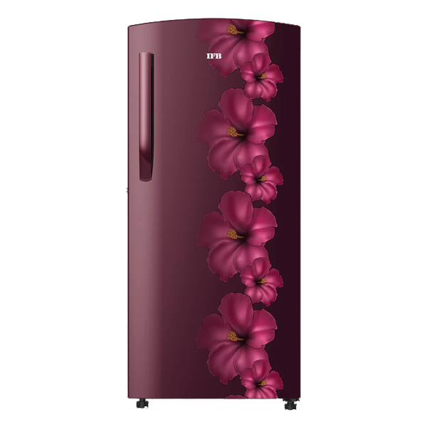 IFB 187 L 3 Star Single Door Direct Cool Refrigerator (Red - Flower, IFBDC2133FRH)