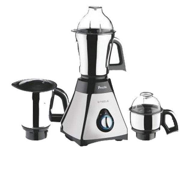 Preethi Steele 110V 550 W Mixer Grinder -Black, Steel, 3 Jars (STEELE110V)