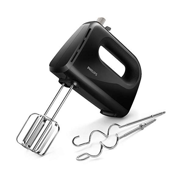 Philips Hand Mixer 300 Watt, Black (HR3705)