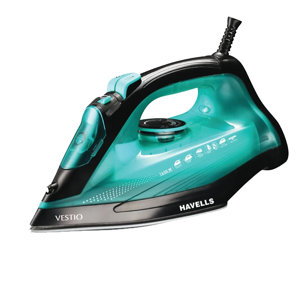 Havells Vestio 1600W Steam Iron (Green, VESTIOGREEN1600W)