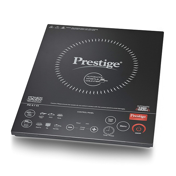 Prestige PIC 6.1 V3 PIC 2200 Watts Induction Cooktop (Black, INDCOOKPIC6.1V3)