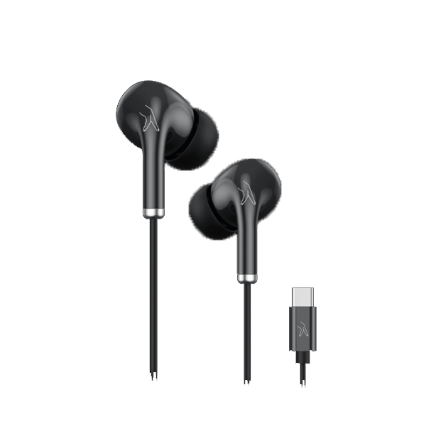 Fingers AudioPop-C Wired Earphone (Piano Black, FINGWEPAUDIOPOPC)