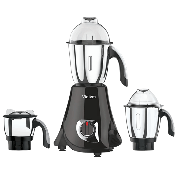 Vidiem Eva Prime 750W Mixer Grinder (3 Jars, Black, VIDIEMEVAPRIME750W)