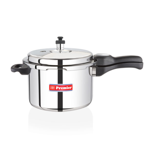 Premier Comfort Stainless Steel Sandwich Bottom 5 L Induction Bottom Pressure Cooker  (Stainless Steel) (5LCOMFORTSS)