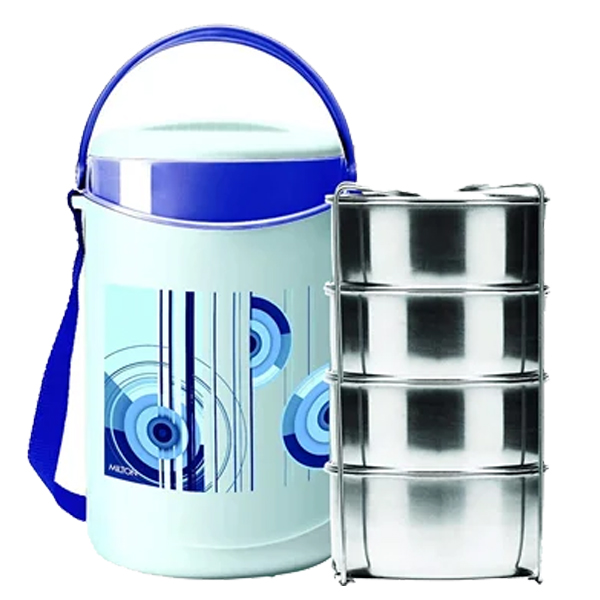 Preethi Milton Econa Deluxe 4 4 Containers Lunch Box  (1000 ml) (MILTON4TIFFENBOX)