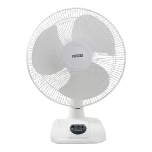 USHA 400MM STRIKER HI SPEED TF 400 mm 3 Blade Table Fan  (White) (STRIKERHISPEEDTF)