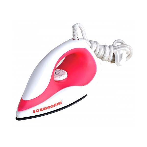 Sowbaghya Grand 1000 Watts Dry Iron  (Pink) (SOWBAGHYAGRANDDRYIRO)