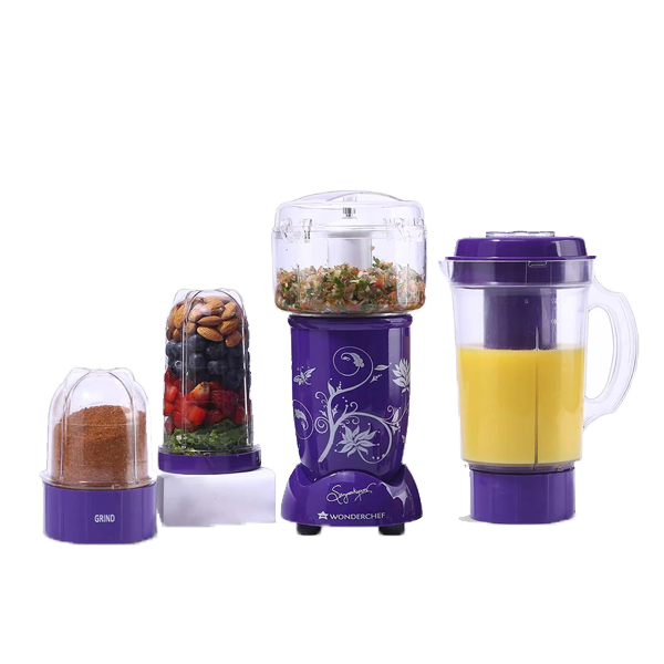 WONDERCHEF Nutri-blend CKM Purple 400 W Juicer Mixer Grinder (WCNUTRIBLENDCKMPPL)