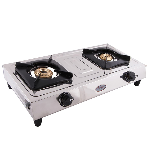 Prestige Star Stainless Steel Manual Gas Stove 2B (LPGSTAR)