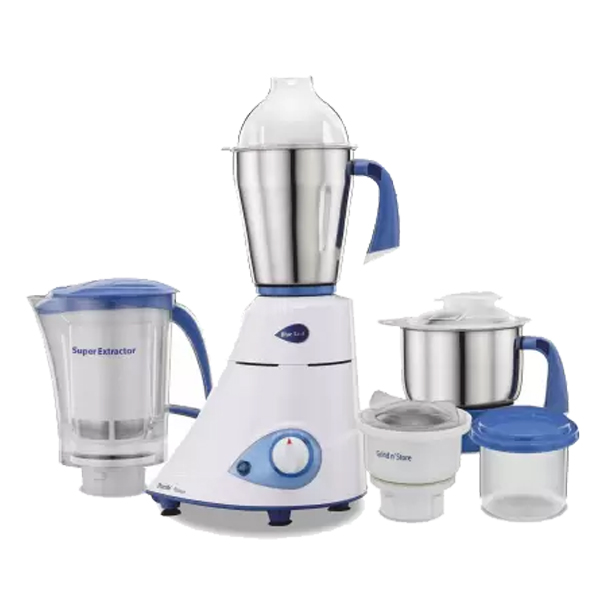 Preethi Blue Leaf Platinum MG 139 Mixer Grinder, 750W, 4 Jars  (PLATINUMFLEXILID)