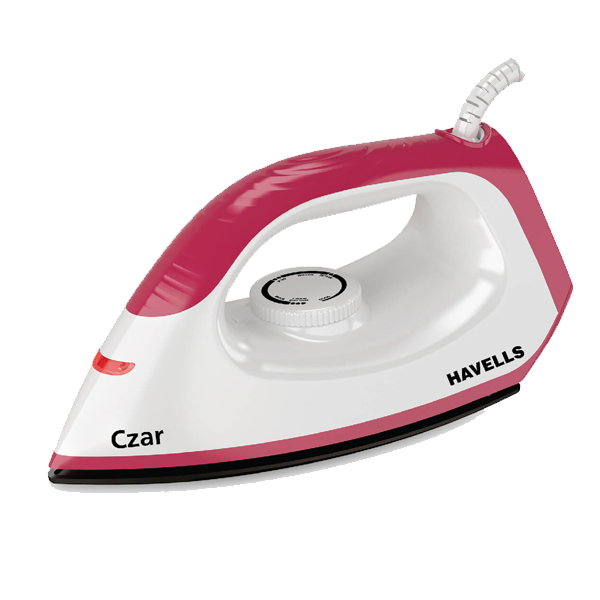 Havells CZAR DRY IRON 1000 WATT 1000 W Dry Iron  (CZARRUBYWHITE1000W, Ruby and White)