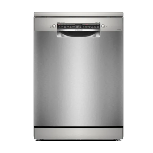 Bosch Series 6 15 Place Settings Free Standing Dishwasher with Anti-Fingerprint (SMS6HMI00I, Silver Inox)