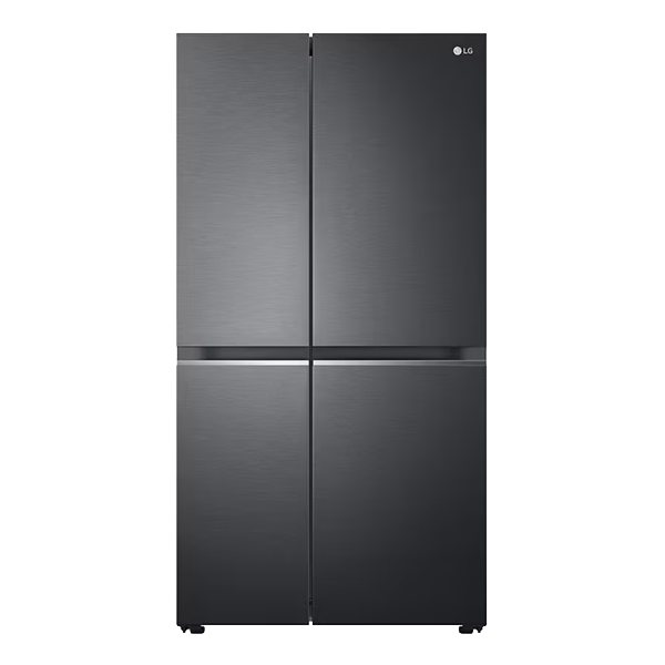 LG 655 L Frost Free Side by Side Refrigerator  (Matte Black, GLB257EMCX)