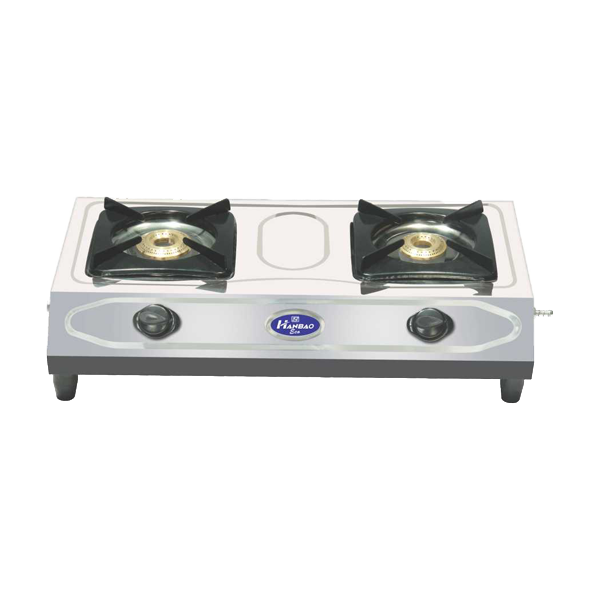 Hanbao Stainless Steel 2-Burner LPG Gas Stove (2BECOSSLPG)