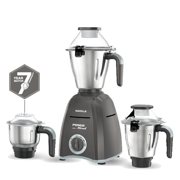 Havells Power Hunk 800 Watts 3 Jars Mixer Grinder (POWERHUNK3JAR800W)