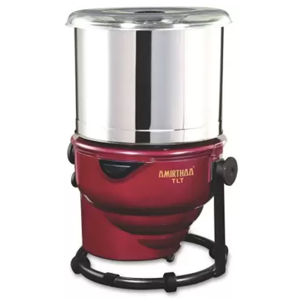 Amirthaa TILT 2L WET Food Grade Stainless Steel Wet Grinder  (Wine Red) (2LAMIRTHAATILT)