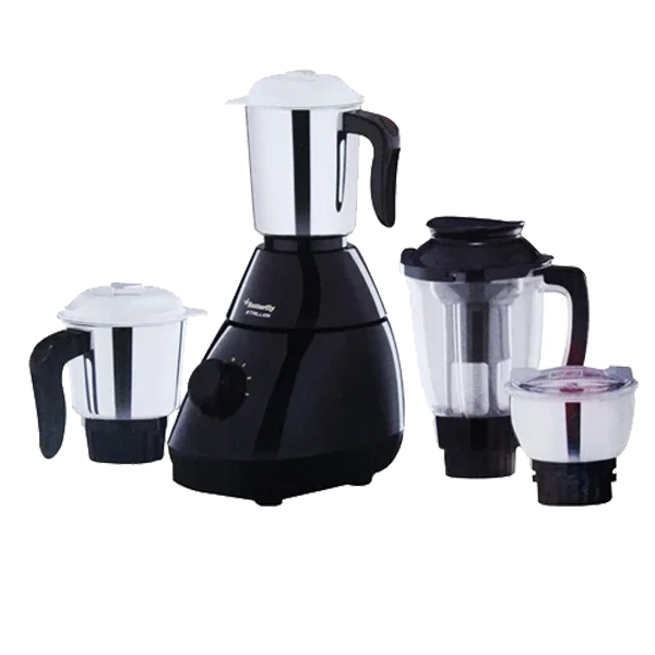 Butterfly Rapid 4 Jar 750 watts 750 W Juicer Mixer Grinder  (Black, 4 Jars)-STALLION4JAR