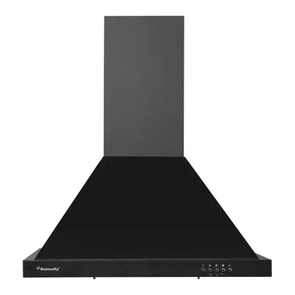 Butterfly Rhino Plus Wall Mounted Chimney  (Black 700 , RHINOPLUSEC)