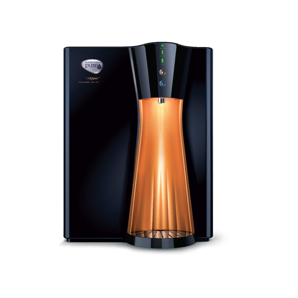 Pureit Copper Plus Mineral 8 L RO + UV + MF Water Purifier  (Black, COPPER) (COPRECOMINERALROUVMF)