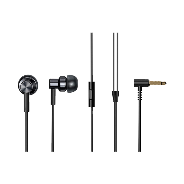 Redmi Earphones Hi-Res Audio Certified, 10 mm Driver, in-Built HD Mic, 3.5 mm Audio Jack (Black)(RMEARPHONE)