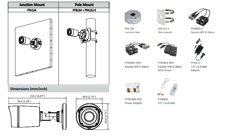 Dahua 1 MP HD Camera (DH-HAC-HFW1100RP)