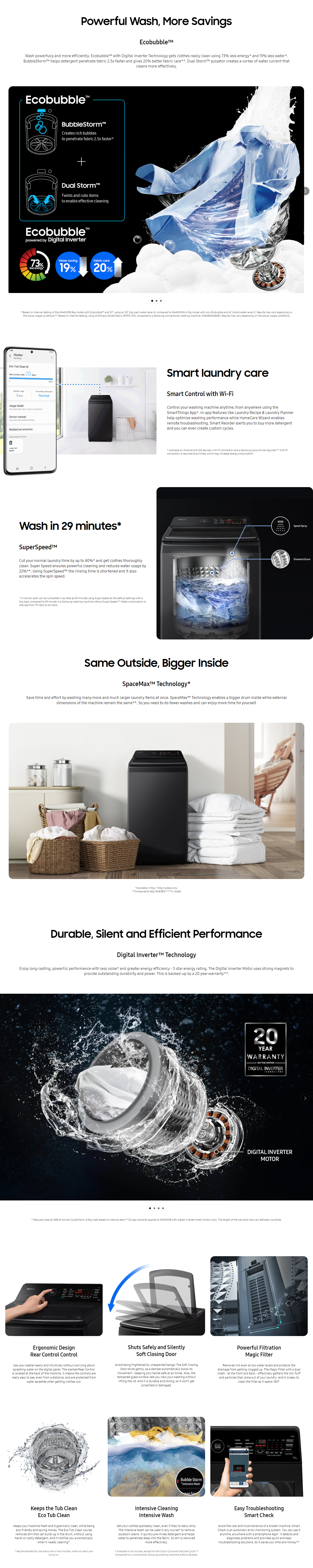 Samsung 10 Kg 5 Star Top Load Washing Machine with Wi-Fi Connectivity (WA10BG4546BV)