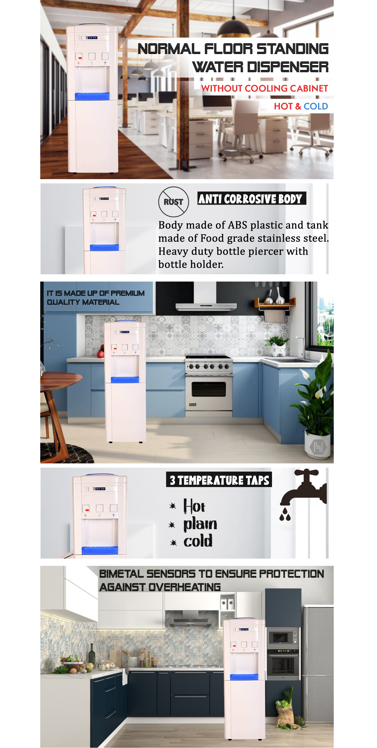 Bluestar Water Dispenser (BWD3FMCGA)