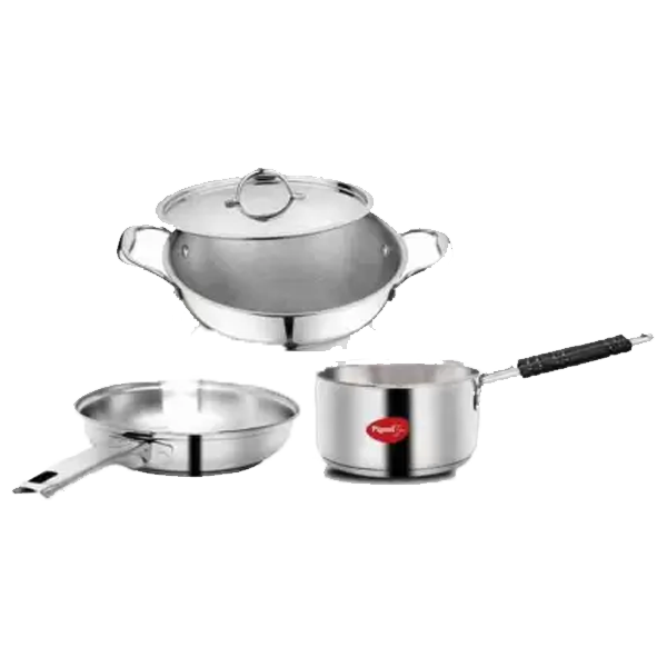 Sowbaghya Ultima Stainless Steel 3pcs Set (3PCSSETSSELITE)