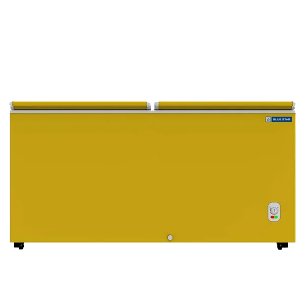 Blue Star 484L Direct Cool Hard Top Double Door Bottle Cooler (Yellow) (CHBK500MP)