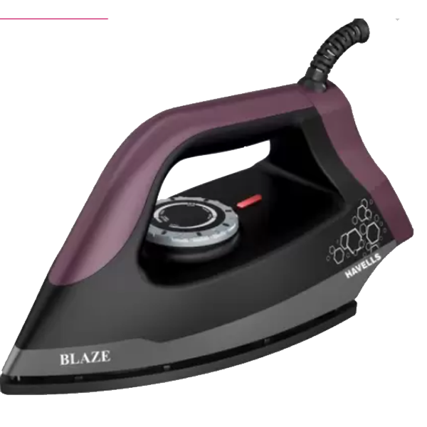 Havells 1250 W Dry Iron Blaze,Black (BLAZEBLACK1250W)