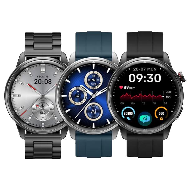 Realme Watch S2, 1.43" AMOLED Display, Super AI Engine & upto 20 days battery Smartwatch  (Black, REMSWS2BLACK)