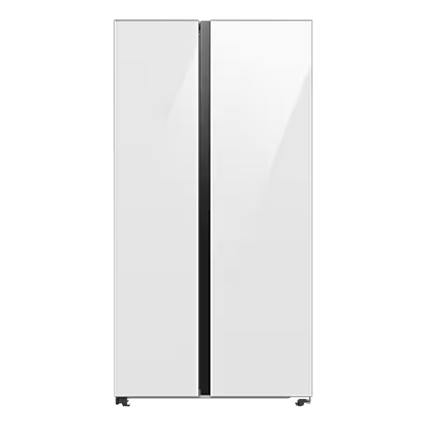 Samsung 653 Litres 3 Star Frost Free Side by Side Door Smart Wifi Enabled Refrigerator with Twin Cooling Plus Technology (RS76CB81A312, Clean White)