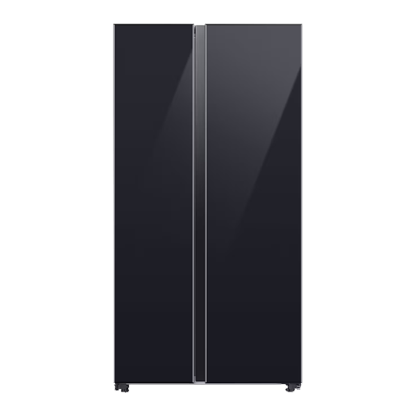 Samsung 653 Litres 3 Star Frost Free Side by Side Door Smart Wifi Enabled Refrigerator with Twin Cooling Plus Technology (RS76CB81A333, Glam Deep Charcoal)