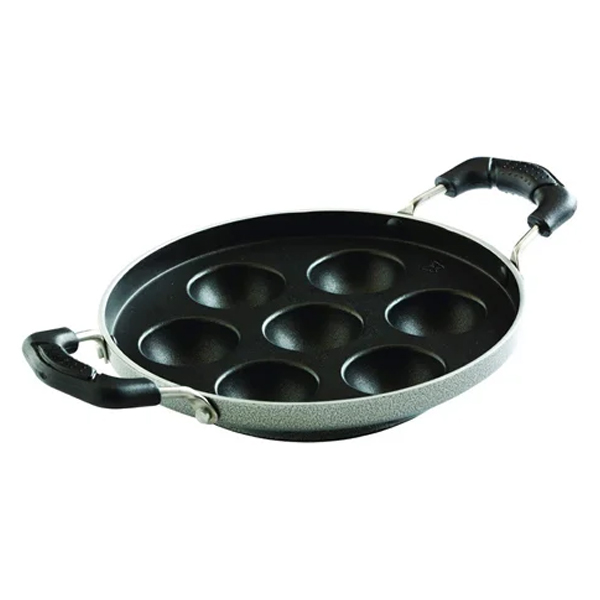 Butterfly Raga Non-Stick Aluminium Paniyarakal, 20 cm, Black(RAGAPANNIYARAKAL200M)