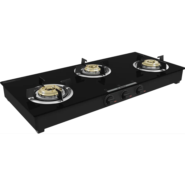 Bosch Series 4 3 Burner Gas Stove, Black (PNW1E6W101)