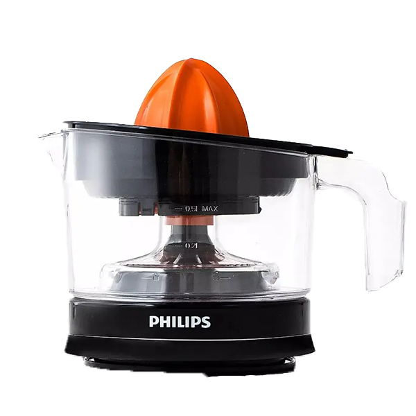 Philips Citrus Press Juicer Black & Transparent (HR2777)